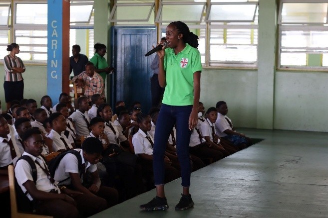 preaching the word, school outreach, evangelism, spreading the word, Caribbean